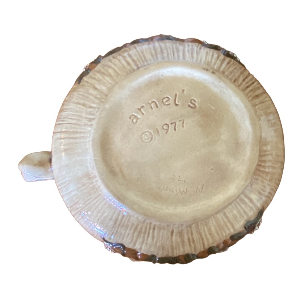 Arnel’s Beige Ceramic Mushroom Teapot Pitcher Set 70s Cottagecore 2pc‎ - Picture 6 of 16